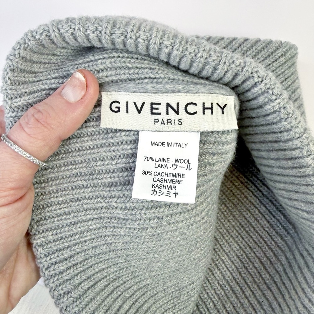 Givenchy Ribbed Cashmere & Wool Knit Beanie - Picture 5 of 5